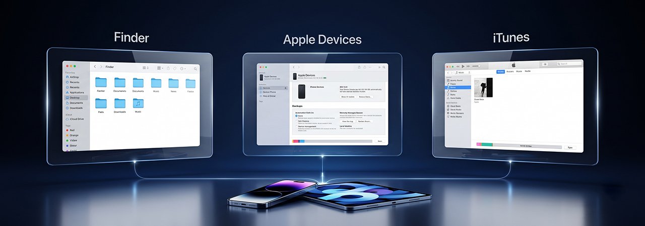 Finder vs Apple Devices vs iTunes: Which One Should You Use?