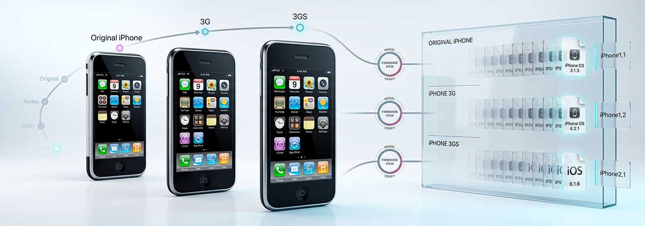 Original iPhone, iPhone 3G & iPhone 3GS Firmware: Final iOS Versions & IPSW Downloads