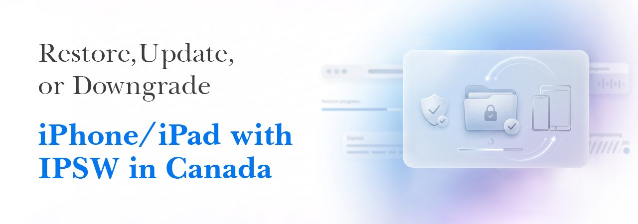 Restore, Update, or Downgrade iPhone/iPad with IPSW in Canada